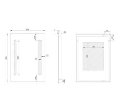 Sundaze Illuminated Led Bathroom Mirrors With Switch Button Demister Pad + Cool Horizontal & Vertical 500X700mm - thumbnail 5