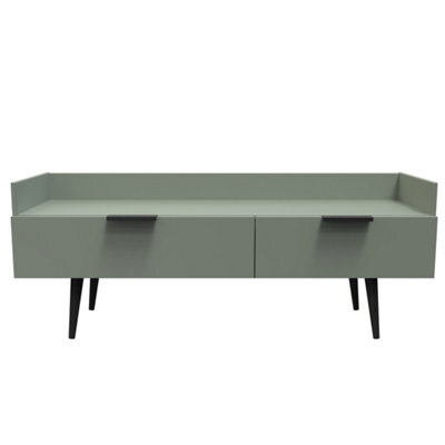 Fuji 2 Drawer Media Console Unit In Reed Green (Ready Assembled) - image 1