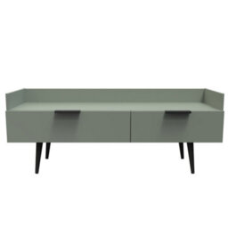 Fuji 2 Drawer Media Console Unit In Reed Green (Ready Assembled) - thumbnail 1