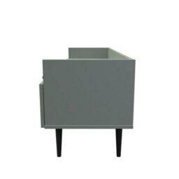 Fuji 2 Drawer Media Console Unit In Reed Green (Ready Assembled) - thumbnail 2