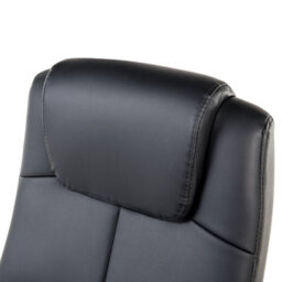 Wyld and Coco Adjustable Faux Leather Office Chair - Black, Tilt And 360 Swivel, Ergonomic Support - thumbnail 9