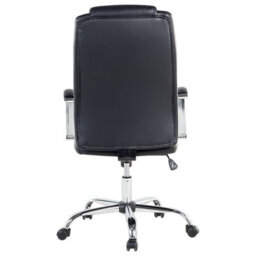 Wyld and Coco Adjustable Faux Leather Office Chair - Black, Tilt And 360 Swivel, Ergonomic Support - thumbnail 6