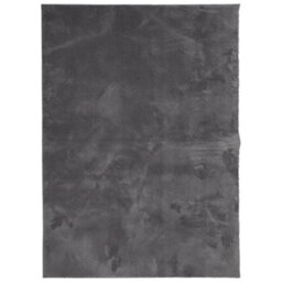Berkfield Rug Huarte Short Pile Soft And Washable Anthracite 140X200 Cm - thumbnail 2