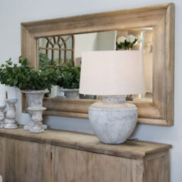 Wyld Haus Rustic Wood-Framed Rectangular Mirror 2000 X 1000 mm Distressed Brown - thumbnail 5