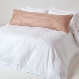Homescapes Taupe Beige Egyptian Cotton Ultrasoft Body Pillowcase 330 Tc - thumbnail 2