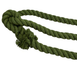 Ropeservices Uk 14mm Green Natural Cotton Plain Rope Halter X 6 Foot - thumbnail 5