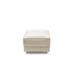 Abakus Direct Chicago Velvet Footstool In Cream - thumbnail 4