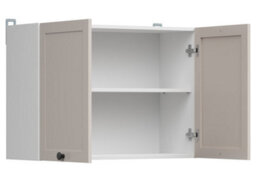 Impact Furniture Kitchen Wall Unit Cabinet Beige Cashmere 800mm Cupboard Shaker 2 Door Junona - thumbnail 4
