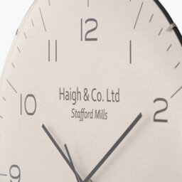 Pacific Lifestyle Cream And Black Dome Glass Wall Clock - thumbnail 6