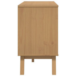 Berkfield Sideboard Olden Brown 114X43X73.5 Cm Solid Wood Pine - thumbnail 9
