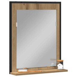 Walplus Bathroom Mirror Artisan Oak 50 X 12 X 60 Cm Engineered Wood - thumbnail 3