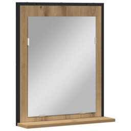 Walplus Bathroom Mirror Artisan Oak 50 X 12 X 60 Cm Engineered Wood - thumbnail 2