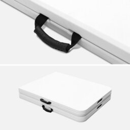 Sweeek - Pair Of Foldable Plastic Reception Tables White 180X69.5X73.5 Cm - 2 Fiesta Tables - thumbnail 7