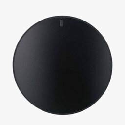 Pacific Lifestyle Black Wood Veneer And Mirrored Glass Round Wall Mirror - thumbnail 6