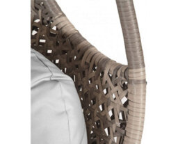 Suntime Brampton Triple Cocoon Hanging Rattan Egg Chair With Grey Cushions - thumbnail 5