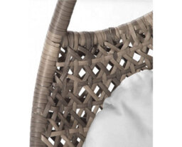 Suntime Brampton Triple Cocoon Hanging Rattan Egg Chair With Grey Cushions - thumbnail 4