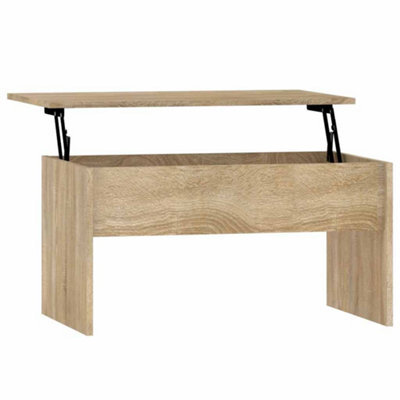 Berkfield Modern Coffee Table Sonoma Oak 80X50.5X41.5 Cm Engineered Wood - image 1
