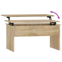 Berkfield Modern Coffee Table Sonoma Oak 80X50.5X41.5 Cm Engineered Wood - thumbnail 6