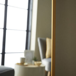 The Online Mirror Shop Leaner Mirror Islington Rectangular Shape With Gold Aluminum Frame- H 180Cm X W 110Cm For Hanging In Bedroom, Living Room - thumbnail 4