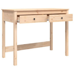 Berkfield Desk With Drawers 100X50X78 Cm Solid Wood Pine - thumbnail 7