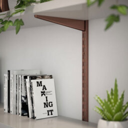 Rothley Twinslot Shelving Kit Antique Copper 1981mm (H) 270mm (D) - thumbnail 3