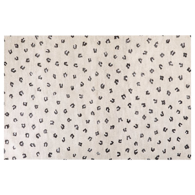 Beliani Rug Afis Beige 200 X 300 Cm Cotton - image 1
