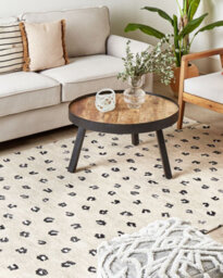 Beliani Rug Afis Beige 200 X 300 Cm Cotton - thumbnail 2