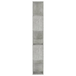 Berkfield Book Cabinet/room Divider Concrete Grey 80X24X159 Cm Engineered Wood - thumbnail 6