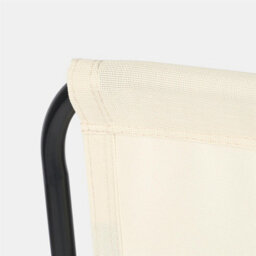 Ohs 2 X Garden Reclining Zero Gravity Patio Sun Lounger Folding Chair Outdoor - Cream - thumbnail 8
