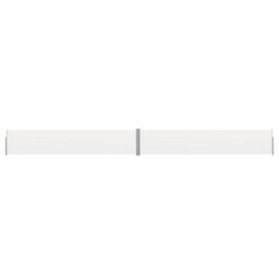 Berkfield Patio Retractable Side Awning 140X1200 Cm Cream - thumbnail 1