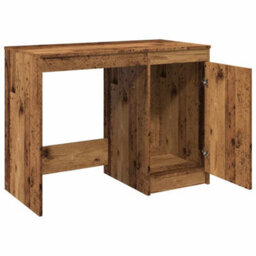 Berkfield Modern Desk Old Wood 100X50X76 Cm Engineered Wood - thumbnail 8