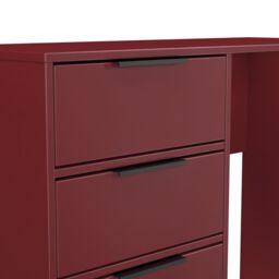Marsala Ready Assembled Gloss Red 4 Drawer Dressing Table (H)759mm (W)970mm (D)392mm - thumbnail 3