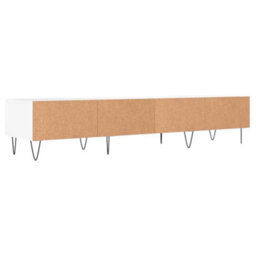 Berkfield Sturdy Tv Cabinet White 150X36X30 Cm Engineered Wood - thumbnail 8