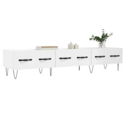 Berkfield Sturdy Tv Cabinet White 150X36X30 Cm Engineered Wood - thumbnail 3