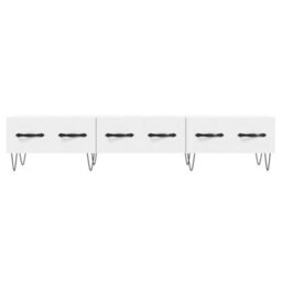 Berkfield Sturdy Tv Cabinet White 150X36X30 Cm Engineered Wood - thumbnail 5