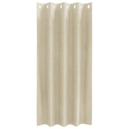Berkfield Blackout Curtains With Eyelets 2 Pcs Cream Velvet - thumbnail 3