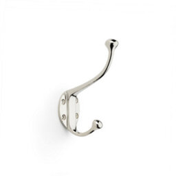 Alexander & Wilks Traditional Hat And Coat Hook - Polished Nickel