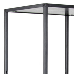 Wyld Haus El Paso Tall Black Metal Bookcase With 5 Ash Shelves - thumbnail 6
