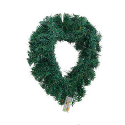 Living And Home Artificial Heart Shaped Door Hanging Christmas Garland Wedding Decoration With 3M Light String - thumbnail 3