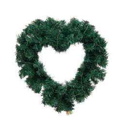 Living And Home Artificial Heart Shaped Door Hanging Christmas Garland Wedding Decoration With 3M Light String - thumbnail 1