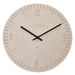 Interval Resin Wall Clock 30Cm - Stone