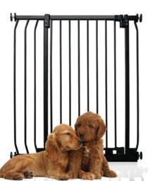 Bettacare Extra Tall Elite Dog Gate, 80Cm - 89Cm, Matt Black, Extra Tall 96.8Cm In Height, Pressure Fit Pet Gate - thumbnail 1