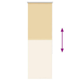 Berkfield Durable Roller Blind Blackout Beige 40X150 Cm Fabric Width 35.7 Cm Polyester - thumbnail 9