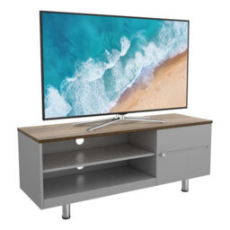 "AVF Whitesands 1.2M Tv Stand. For Tvs Up To 60"" - Satin Grey & Wood" - thumbnail 5