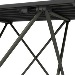 Outsunny Folding Camping Table For Outdoor Camping, Picnic, Hiking, Black - thumbnail 7