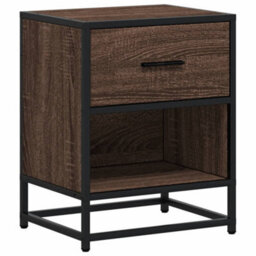 Berkfield Bedside Cabinet Brown Oak 40X31X50 Cm Engineered Wood - thumbnail 2