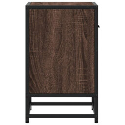 Berkfield Bedside Cabinet Brown Oak 40X31X50 Cm Engineered Wood - thumbnail 6