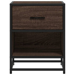 Berkfield Bedside Cabinet Brown Oak 40X31X50 Cm Engineered Wood - thumbnail 5