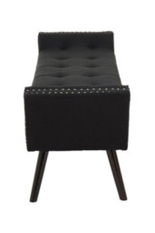 Buttercup Farm Alea Bench - Wood/textile - L46 X W161 X H55 Cm - Black - thumbnail 5