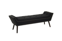 Buttercup Farm Alea Bench - Wood/textile - L46 X W161 X H55 Cm - Black - thumbnail 4